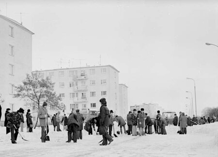 Zima stulecia. Błonie, fot. Zdzisław Krakowiak (z zasobów (APB) - archiwum Państwowego w Bydgoszczy)