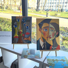 Wystawa malarstwa Małgorzaty Posieczek. Do obejrzenia w bibliotece