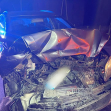 Zderzenie dwóch samochodów osobowych. Na miejscu służby