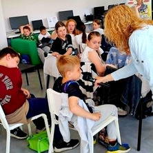 Spotkanie z Renatą Kamińską. Ciekawa pogadanka z dziećmi